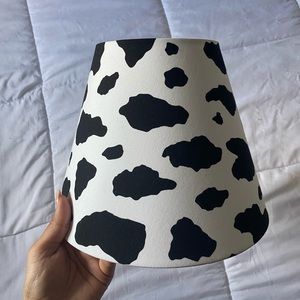 Cow print lamp shade